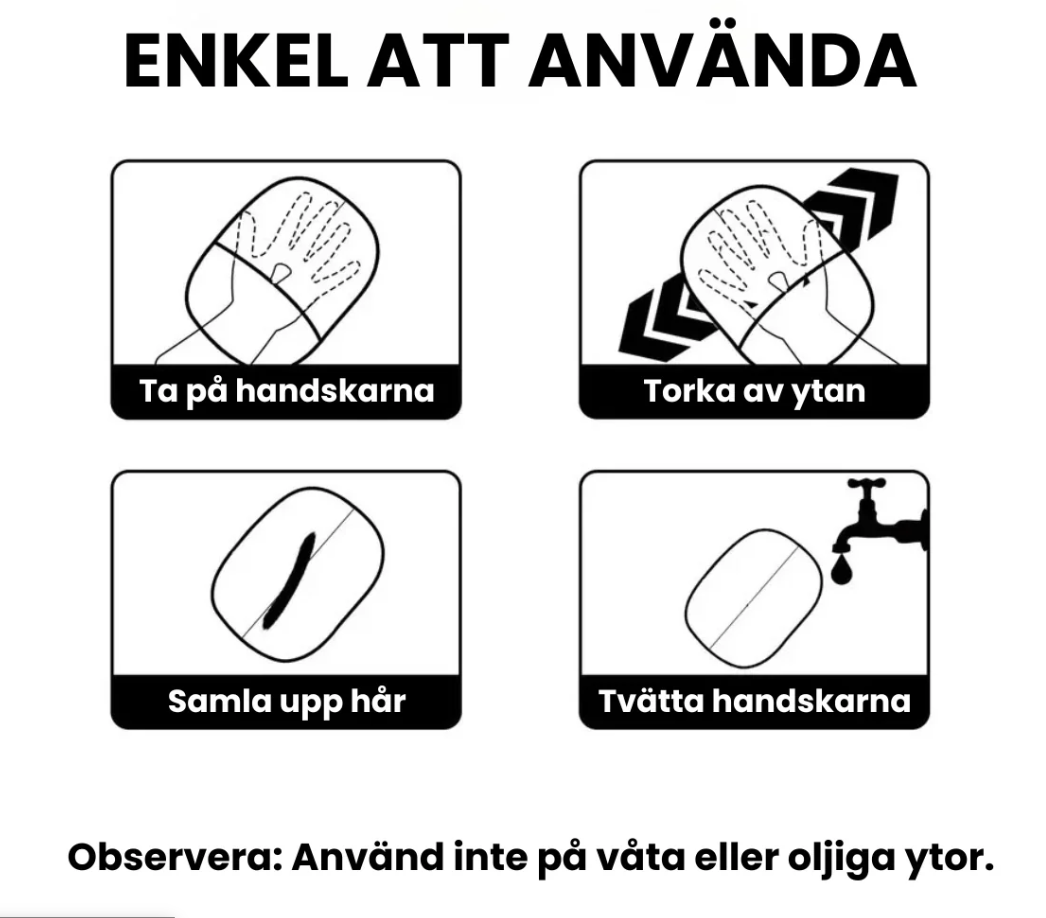 Hårborttagningshandske